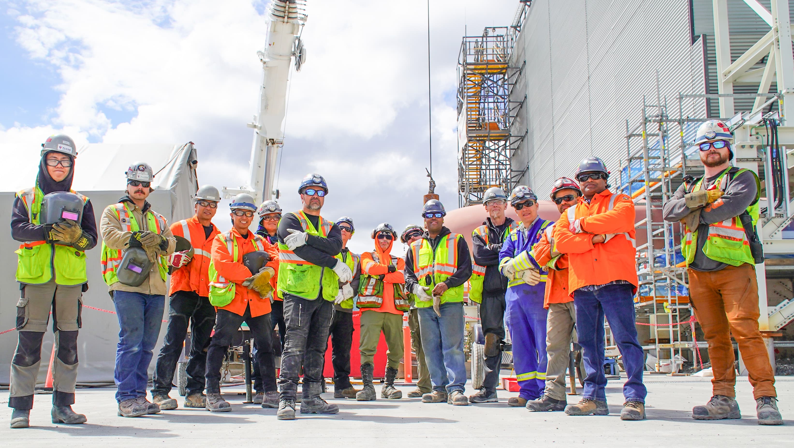 The final weld took 48 hours of continuous work from teams of welders working in shifts.